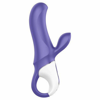 side view of the satisfyer magic bunny vibrator eis028 purple
