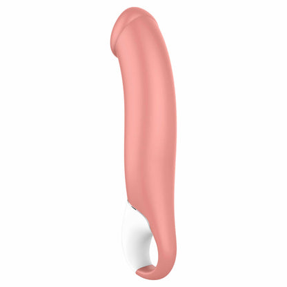 back view of the satisfyer master large vibrating dildo eis029 natural