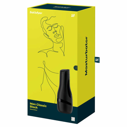 packaging of the satisfyer men classic masturbator eism016 black