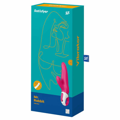 packaging of the satisfyer mr. rabbit vibrator mr eis030 pink