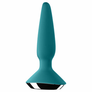 back view of the satisfyer plug-ilicious app-controlled vibrating anal plug eis123 petrol