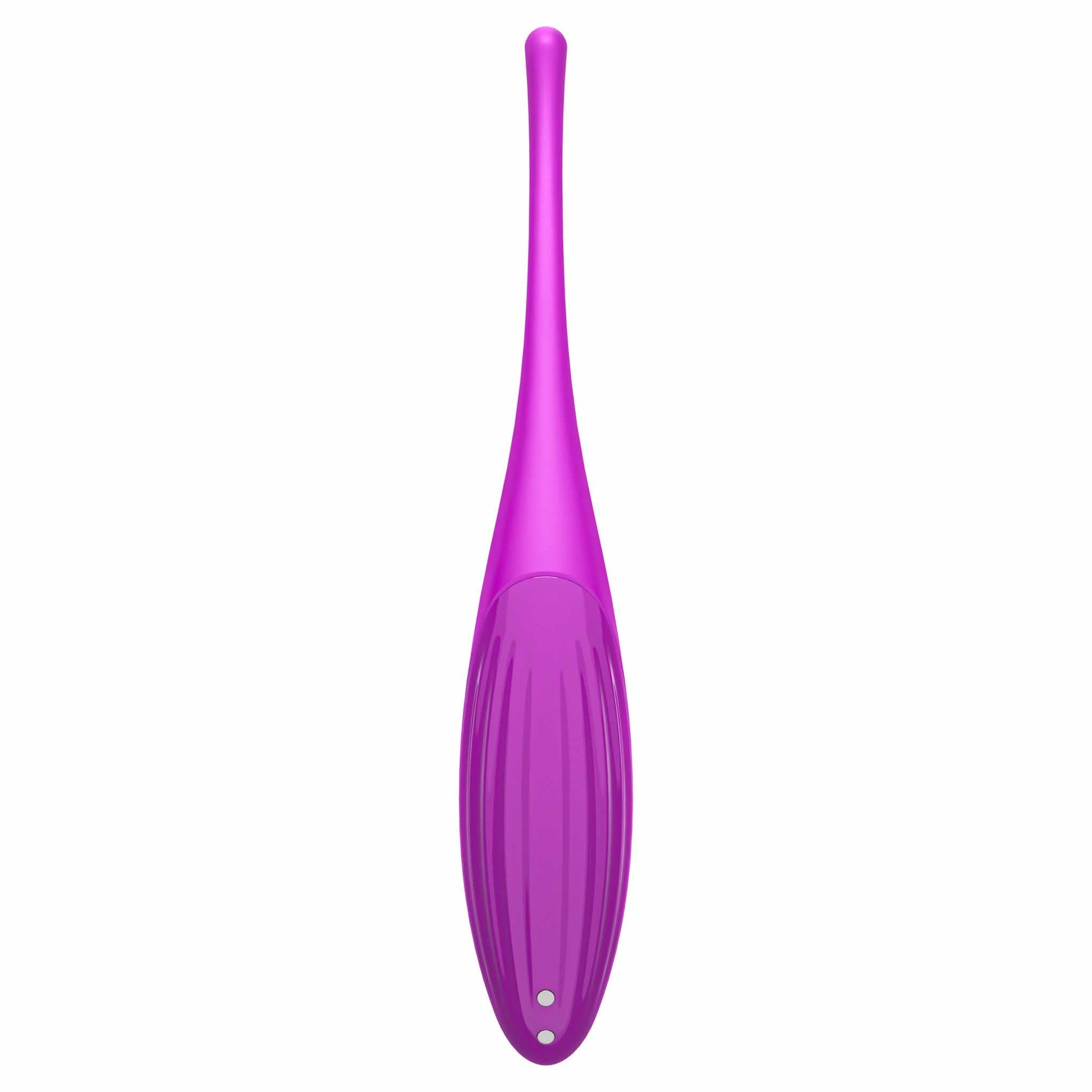 back view of the satisfyer twirling joy app-controlled vibrator eis153 purple