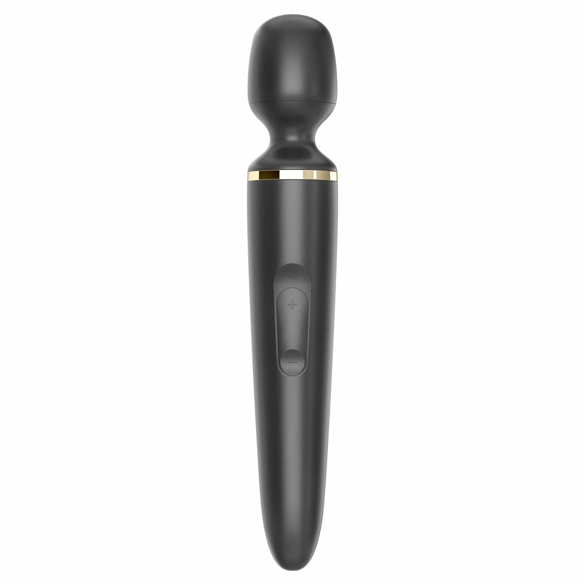 front view of the satisfyer wand-er woman vibrator eis059 black