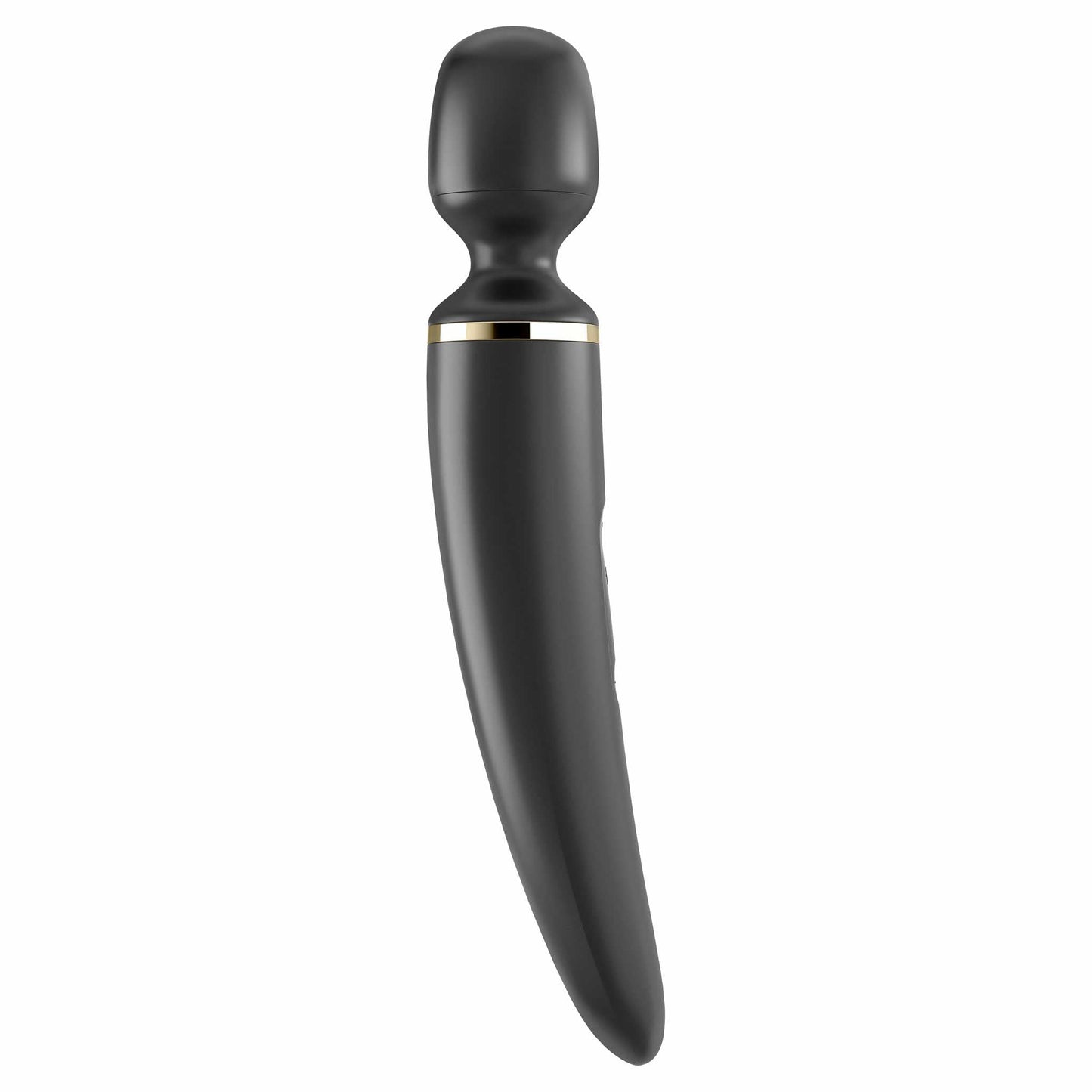 side view of the satisfyer wand-er woman vibrator eis059 black