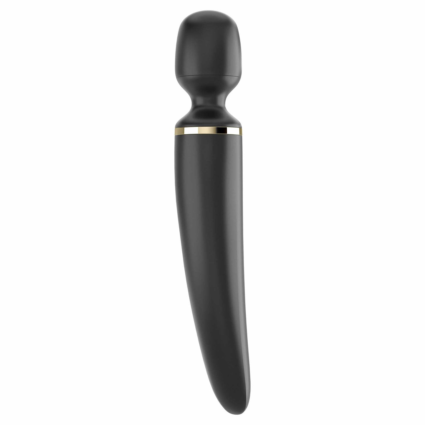 angled view of the satisfyer wand-er woman vibrator eis059 black