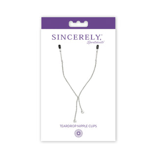 Sincerely Nipple Clamps w/ Teardrop Crystals