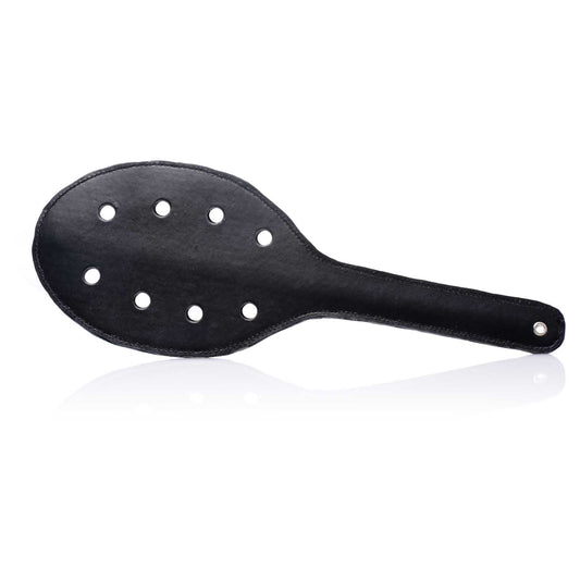 Strict Deluxe Rounded Paddle with Holes - Black