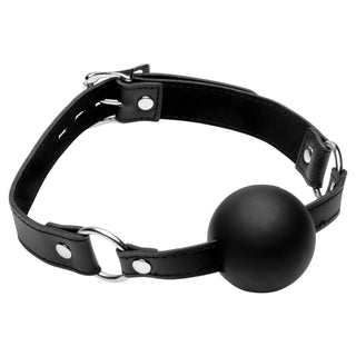 Strict XL Silicone Gag Ball 2in - Black