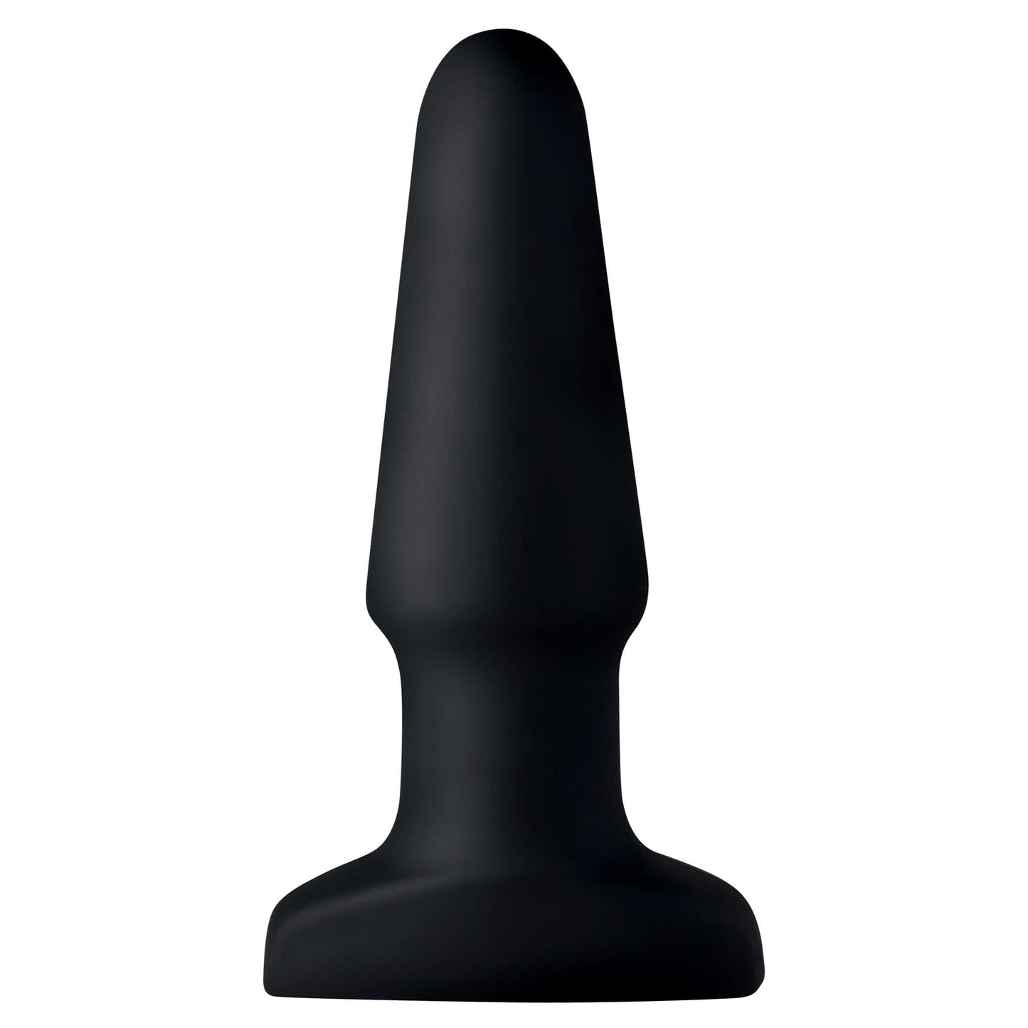Swell Inflatable Rechargeable Silicone Vibrating Anal Plug - Black