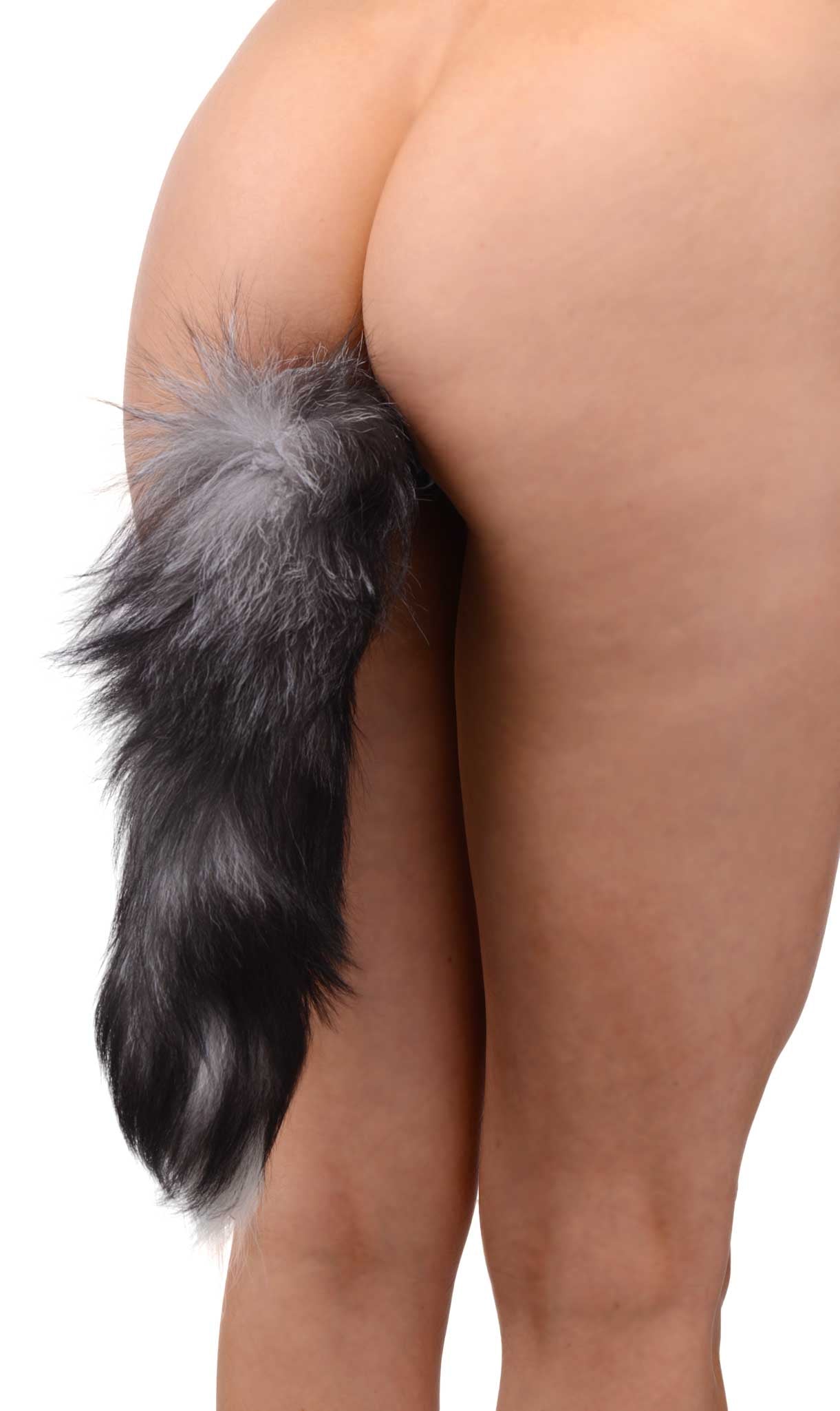 Tailz Fox Tail Anal Plug - Gray
