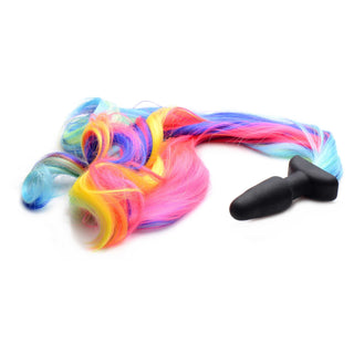 Tailz Pony Tail Anal Plug - Rainbow