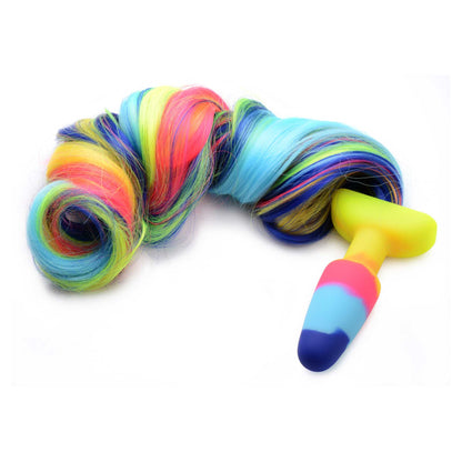 Tailz Unicorn Tail Anal Plug - Multicolor