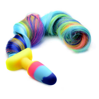 Tailz Unicorn Tail Anal Plug - Multicolor