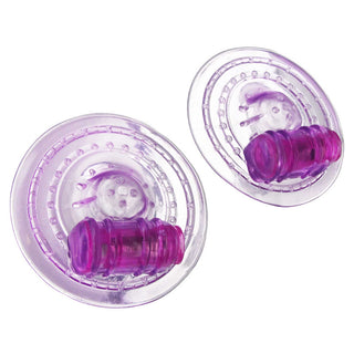 Trinity Vibes Razzle - Vibrating Nipple Pads - Purple