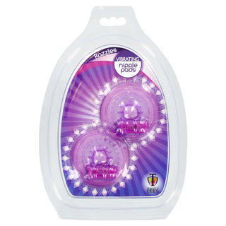 Trinity Vibes Razzle - Vibrating Nipple Pads - Purple
