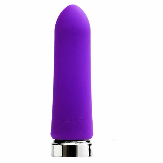 front view of the vedo bam rechargeable 3.8" bullet savvi-f0303 into you indigo