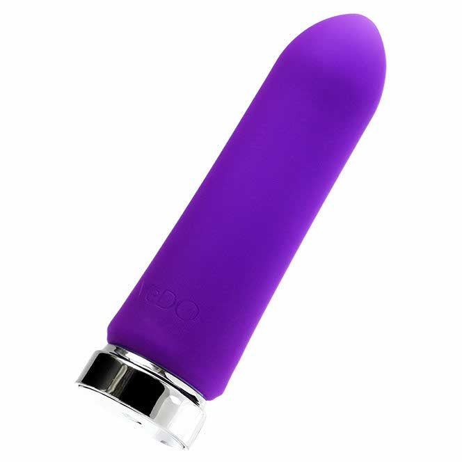whole view of the vedo bam rechargeable 3.8" bullet savvi-f0303 into you indigo