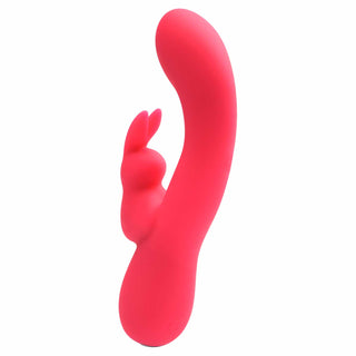 whole view of the vedo kinky bunny plus rechargeable dual vibrator savbu-0405 pink