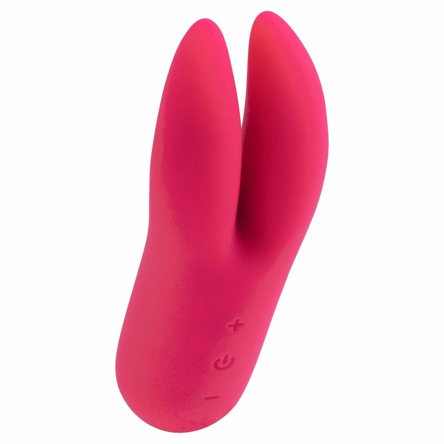 whole view of the vedo kitti rechargeable 4.5" dual vibe savvi-f0913 foxy pink