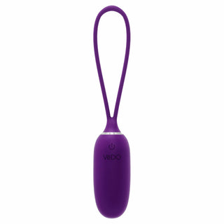 whole view of the vedo kiwi rechargeable silicone insertable bullet vibrator savvi-b0613 purple