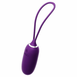 three-quarter view of the vedo kiwi rechargeable silicone insertable bullet vibrator savvi-b0613 purple