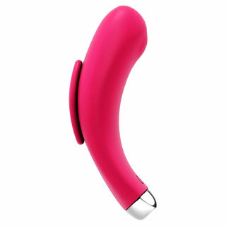 side view of the vedo niki rechargeable panty vibrator vibe savvi-p1609 pink