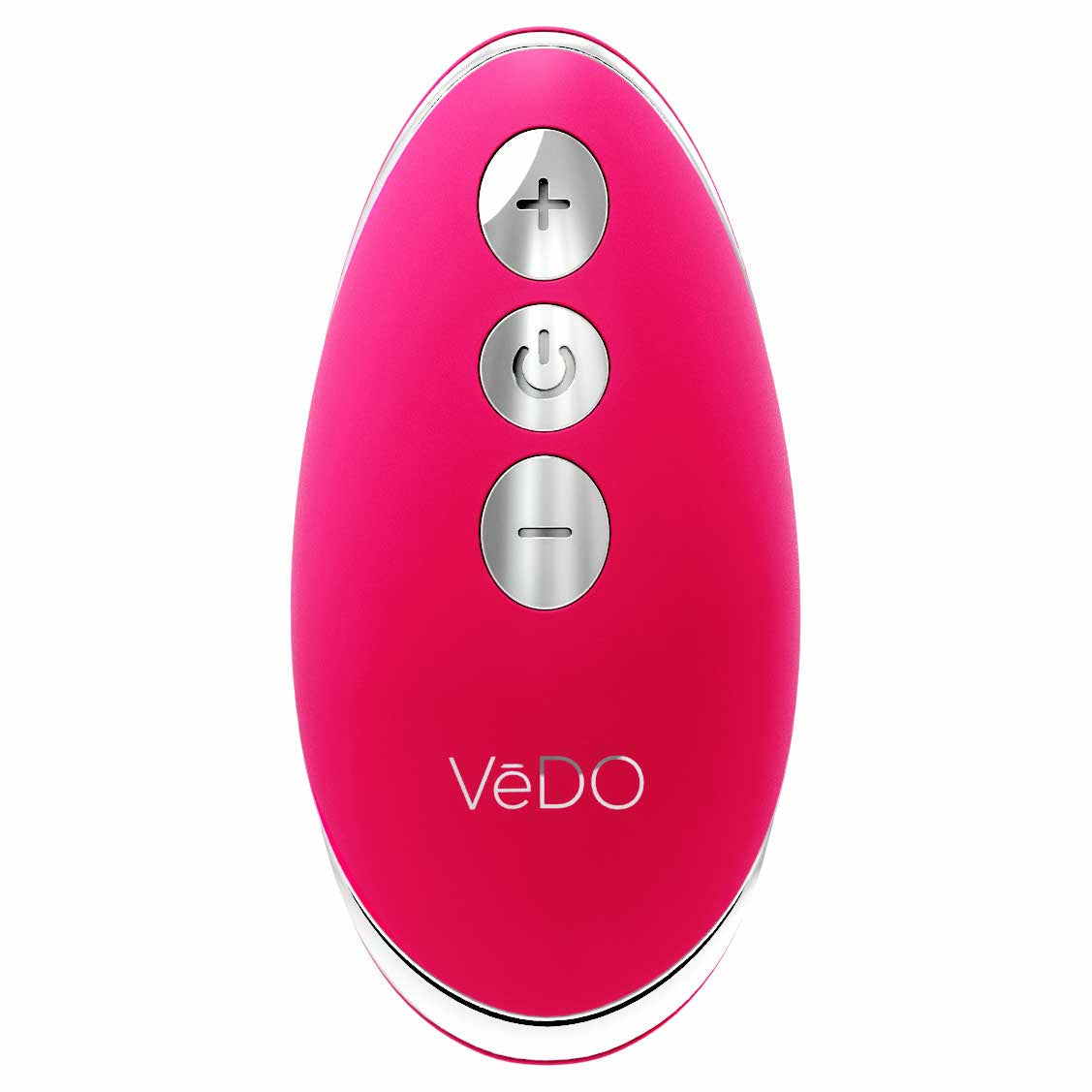close-up of buttons on the vedo niki rechargeable panty vibrator vibe savvi-p1609 pink