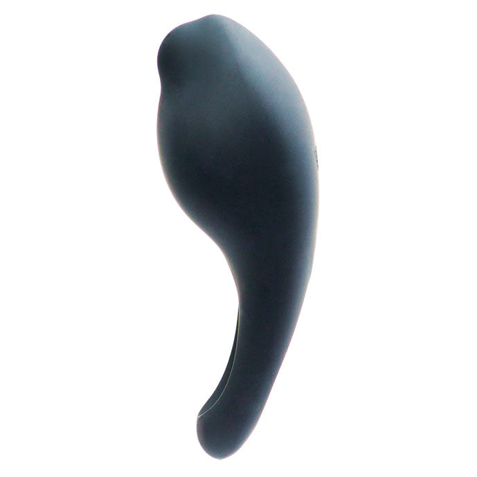 side view of the vedo roq rechargeable ring vibrating cock savvi-r0508 just black