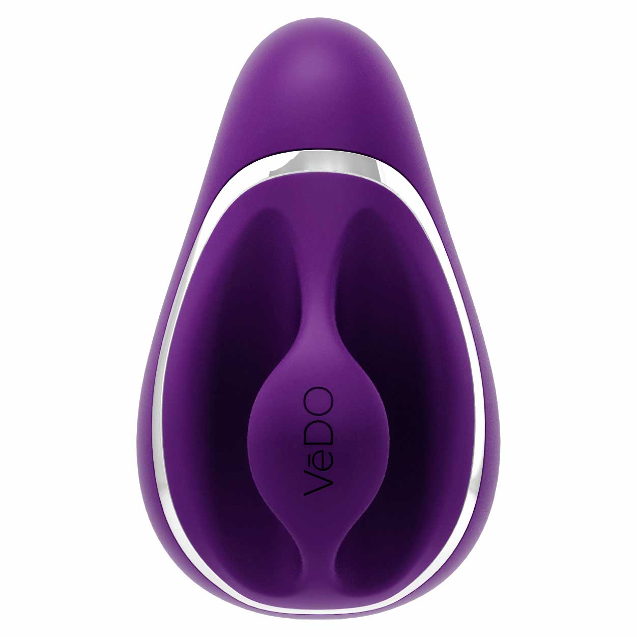 back view of the vedo suki rechargeable 2" sonic vibe savvi-f0709 deep purple