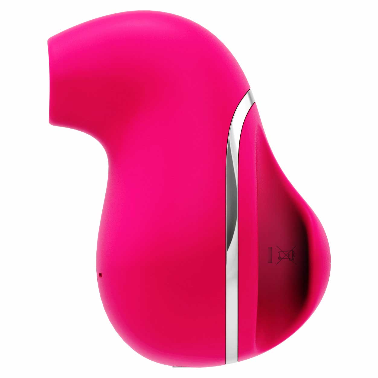side view of the vedo suki rechargeable 2" sonic vibe savvi-f0709 foxy pink