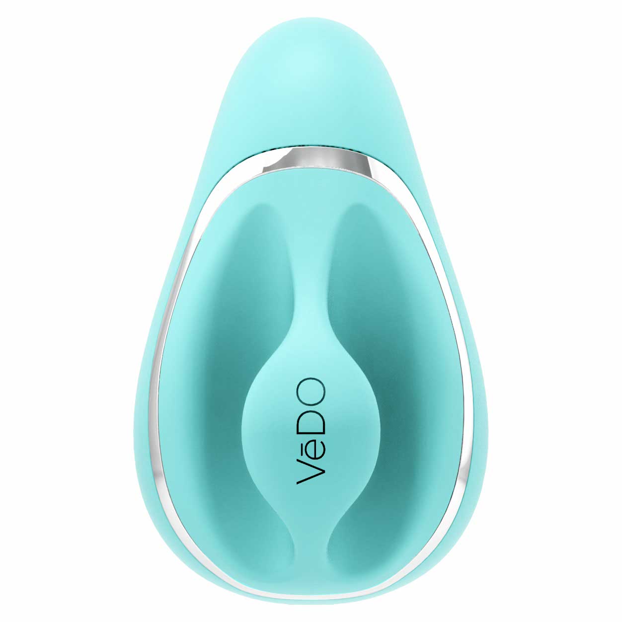 back view of the vedo suki rechargeable 2" sonic vibe savvi-f0709 tease me turquoise