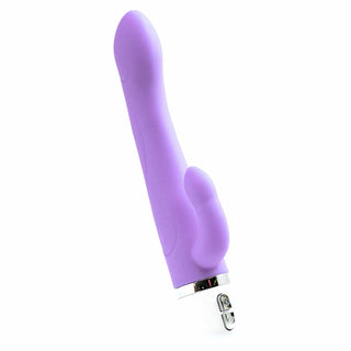 whole view of the vedo wink silicone 8.46" rabbit vibrator vibe savvi-p0205 orgasmic orchid