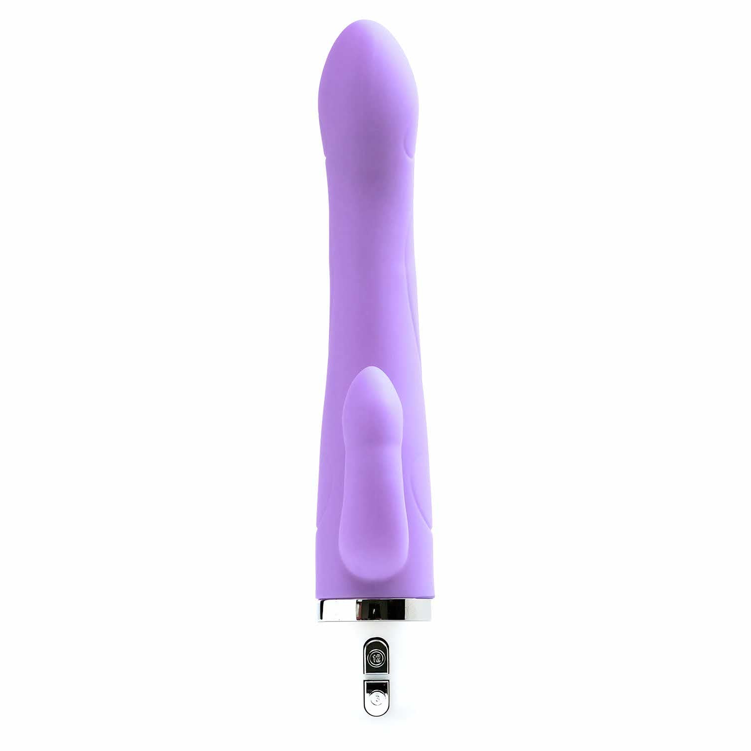 front view of the vedo wink silicone 8.46" rabbit vibrator vibe savvi-p0205 orgasmic orchid