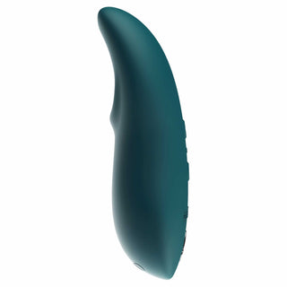 side view of the we-vibe touch x powerful mini massager wvsntcsg6 green velvet