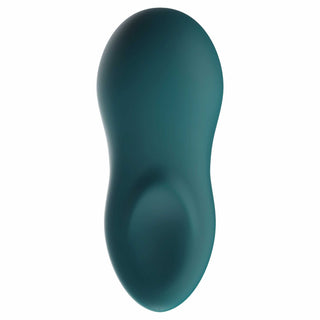 back view of the we-vibe touch x powerful mini massager wvsntcsg6 green velvet