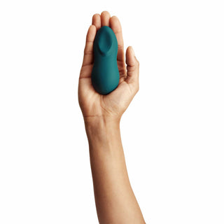 back view of the we-vibe touch x powerful mini massager wvsntcsg6 green velvet