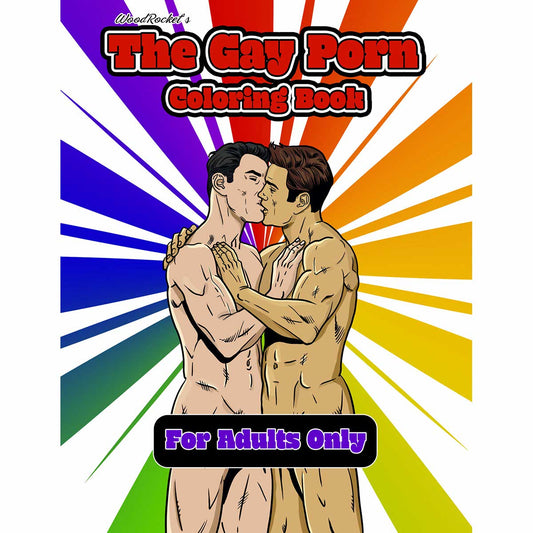front view of the wood rocket the gay porn adult coloring book