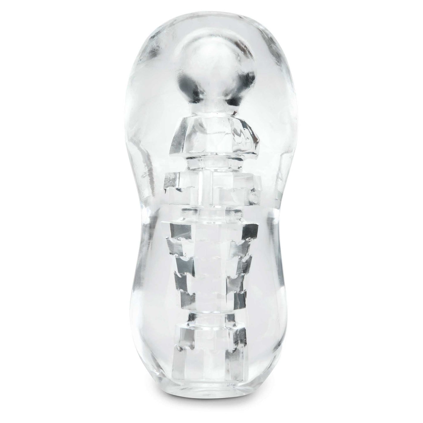ZOLO Gripz Spinner Squeezable Clear Stroker