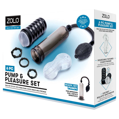 ZOLO 6 Piece Pump and Pleasure Set