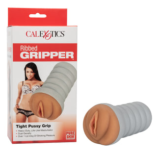 Ribbed Gripper™ Tight Pussy Grip - Brown