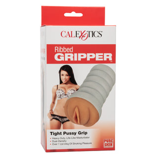 Ribbed Gripper™ Tight Pussy Grip - Brown