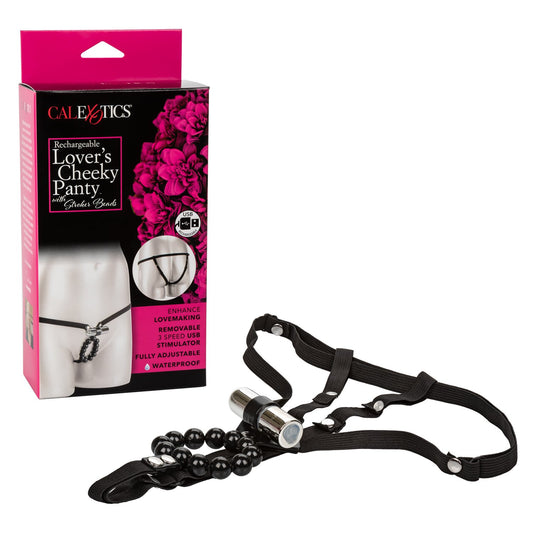 Rechargeable Lover's Cheeky Panty with Stroker Beads