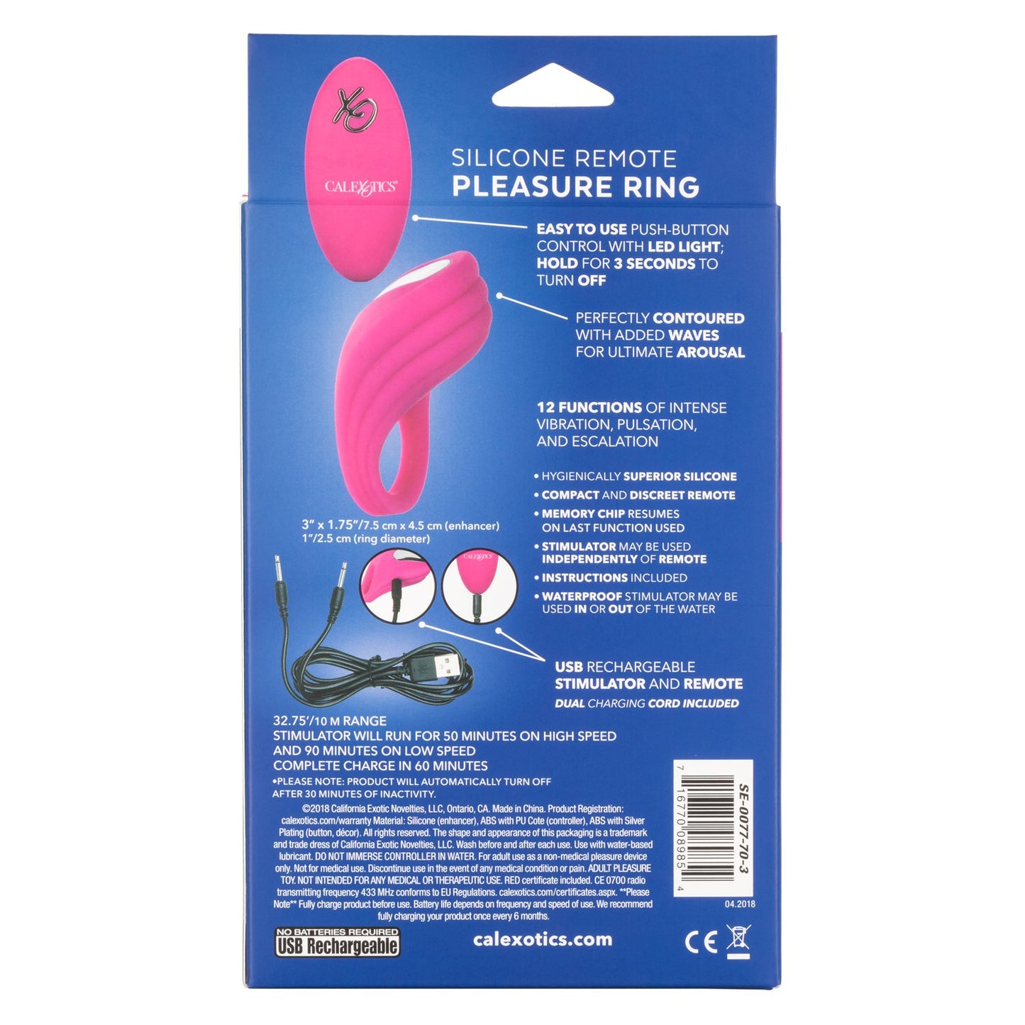 Silicone Remote Pleasure Ring