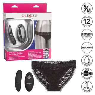 Remote Control Lace Panty Set  S/M