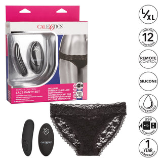 Remote Control Lace Panty Set  L/XL