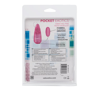 Pocket Exotics Vibrating Pink Passion Bullet