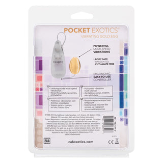 Pocket Exotics Vibrating Gold Egg