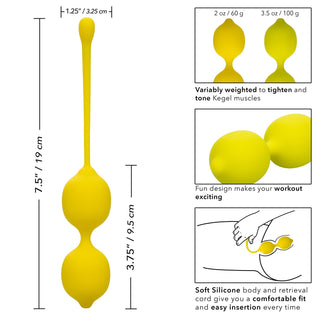 Kegel Training Set Lemon