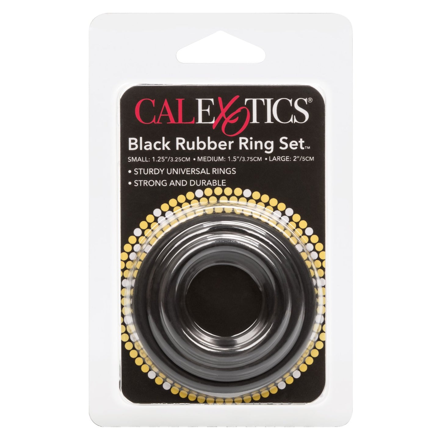 Black Rubber Ring Set