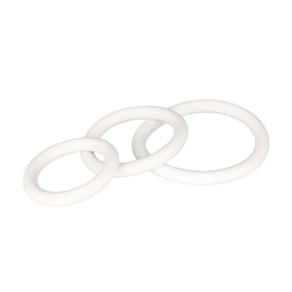 White Rubber Ring Set